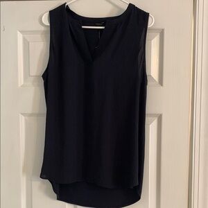 Sleeveless Navy Top